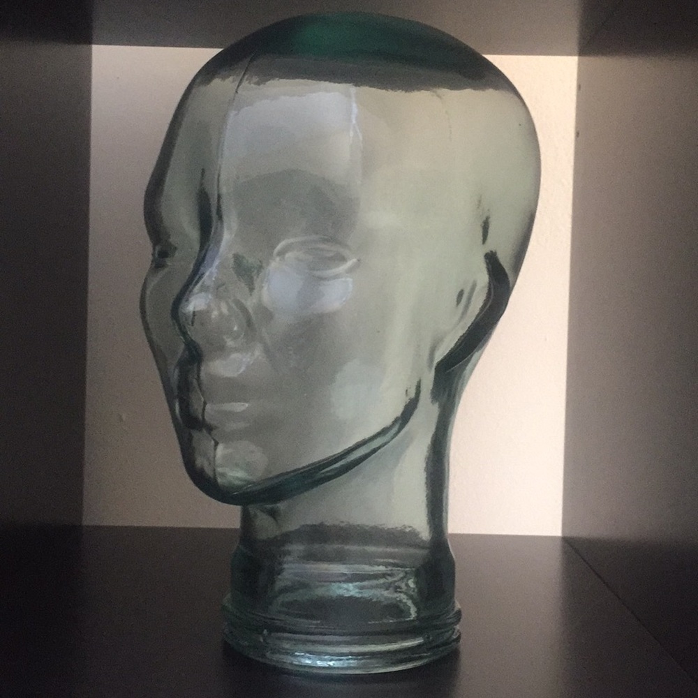 Glass head decor